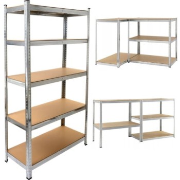 Metalowy Regał Magazynowy 3w1 - 180x90x40cm - 875kg