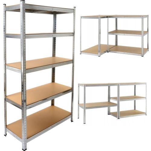 Metalowy Regał Magazynowy 3w1 - 180x90x40cm - 875kg